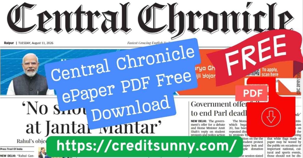 Central Chronicle ePaper PDF Free Download