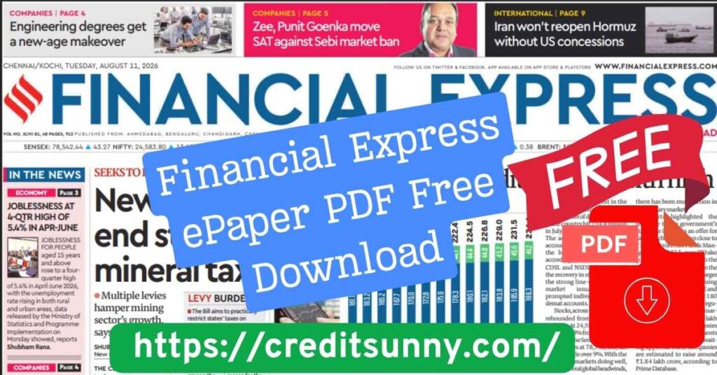 Financial Express ePaper PDF Free Download