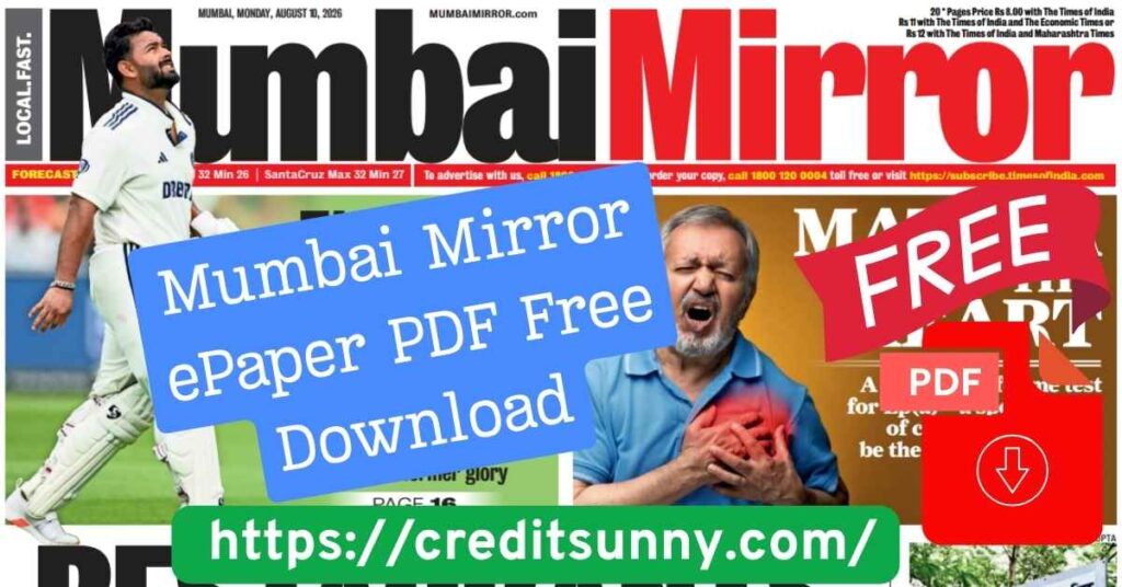 Mumbai Mirror ePaper PDF Free Download