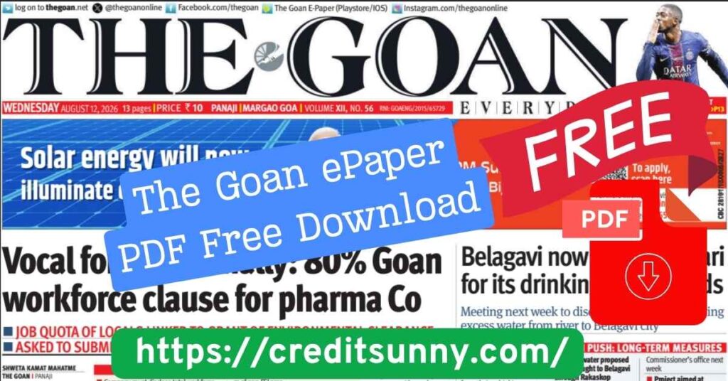 The Goan ePaper PDF Free Download