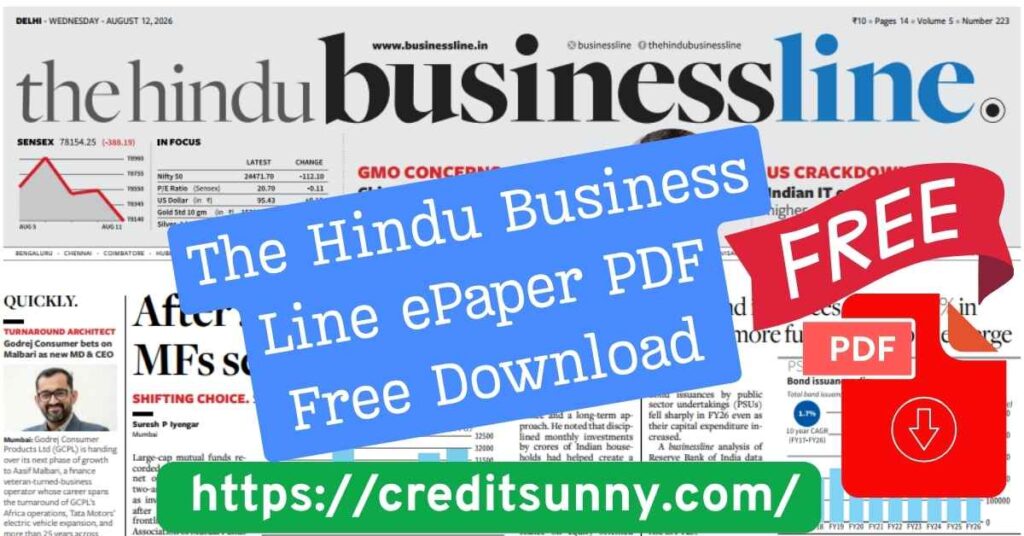 The Hindu Business Line ePaper PDF Free Download
