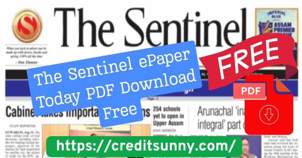 The Sentinel ePaper Today PDF Download Free