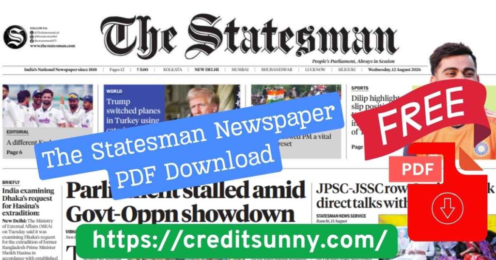 The Statesman Newspaper PDF Download