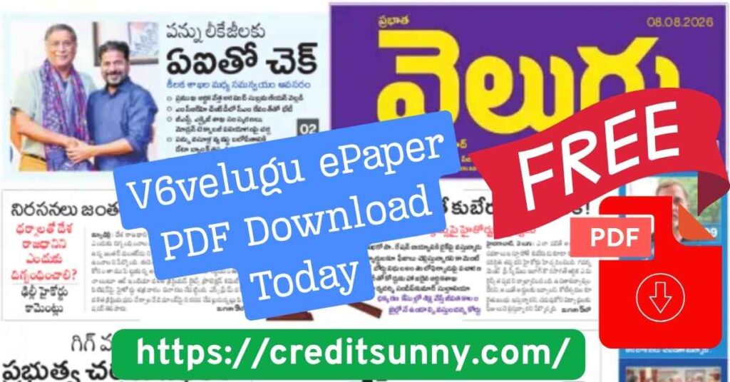 V6velugu ePaper PDF Download Today