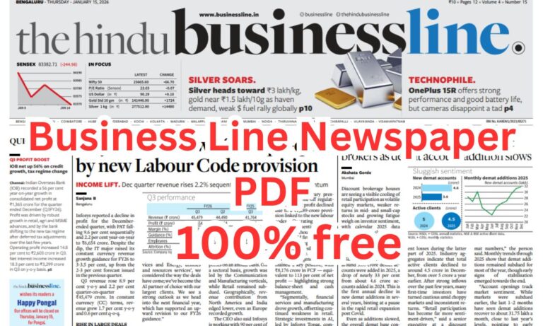 Business Line Newspaper PDF