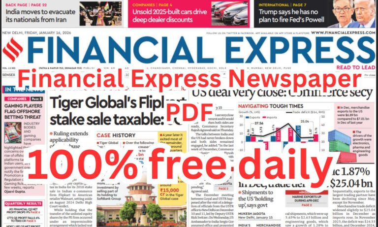Financial Express Newspaper PDF