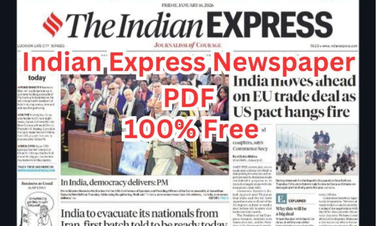Indian Express Newspaper PDF