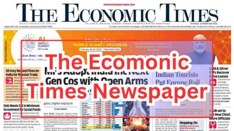 The Ecomonic Times Newspaper