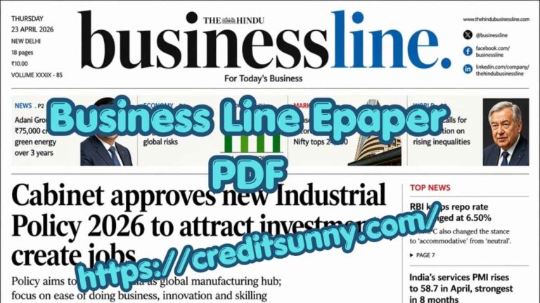 Business Line Epaper PDF