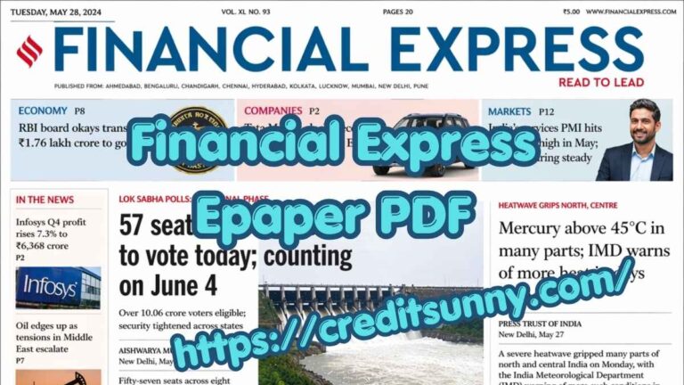 Financial Express Epaper PDF