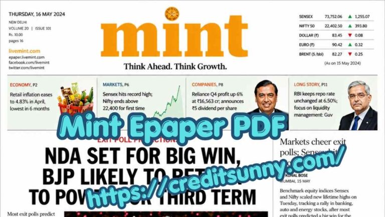 Mint Epaper PDF