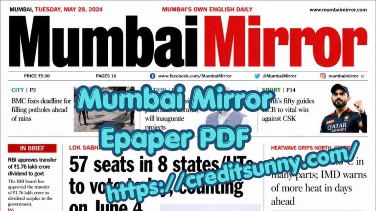 Mumbai Mirror Epaper PDF