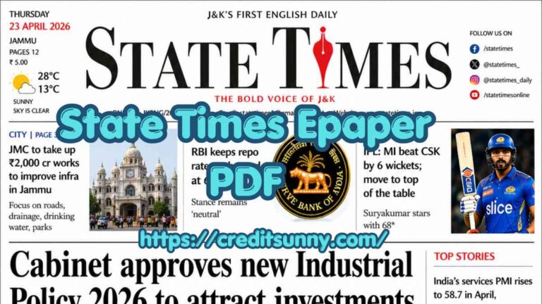 State Times Epaper PDF