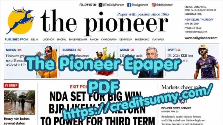 The Pioneer Epaper PDF