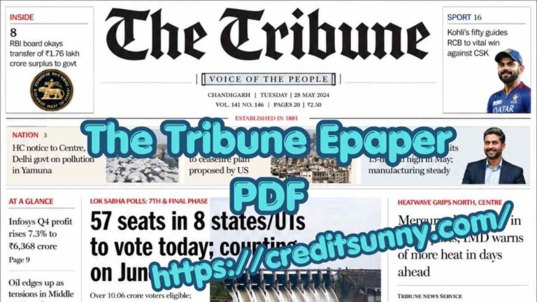 The Tribune Epaper PDF