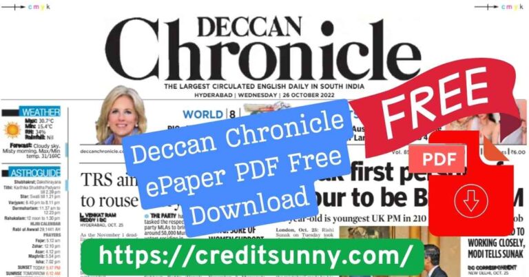 Deccan Chronicle ePaper PDF Free Download