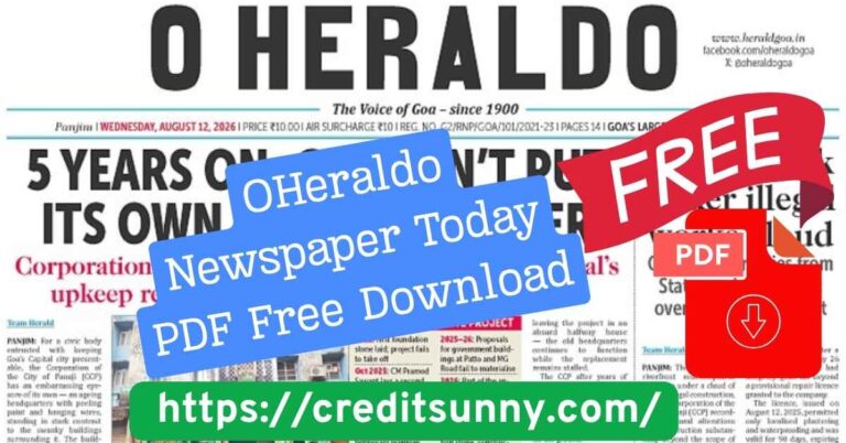 OHeraldo Newspaper Today PDF Free Download